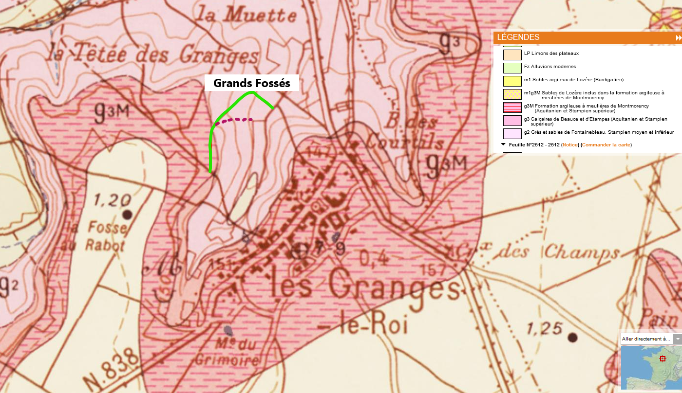 Carte du BRGM